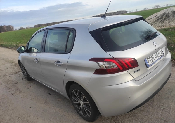 Peugeot 308 cena 29900 przebieg: 139000, rok produkcji 2013 z Kłecko małe 352